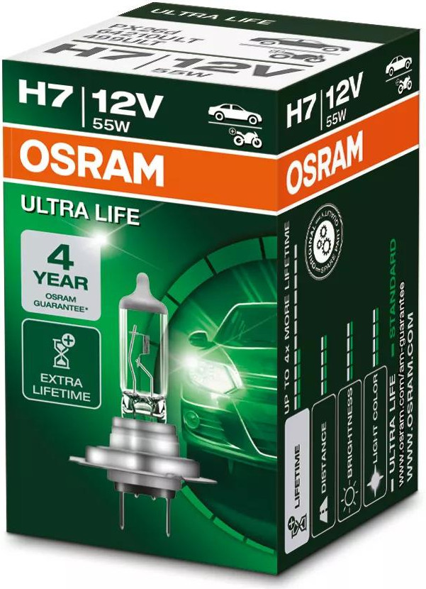 OSRAM ULTRA LIFE H7 — halogēnā