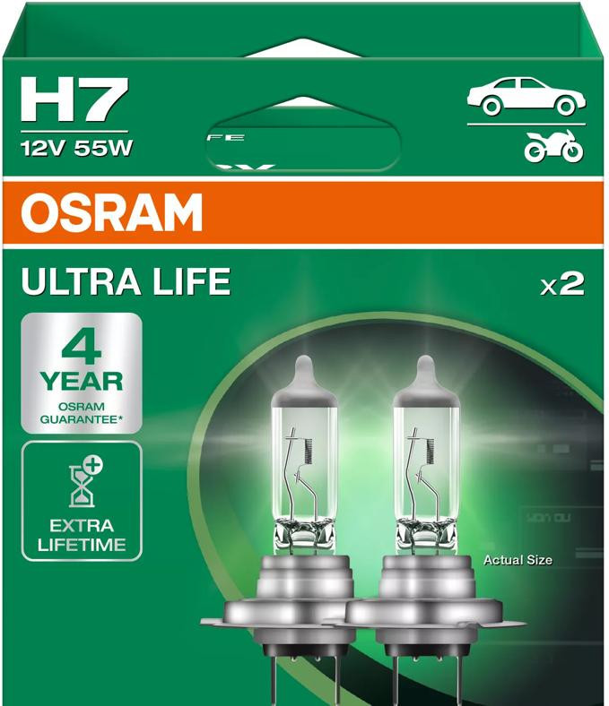 OSRAM ULTRA LIFE H7 — halogēnā
