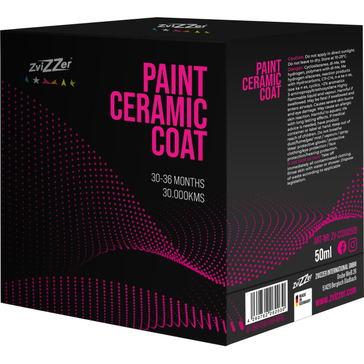 ZviZZer Paint Ceramic Coat rinkinys, 50 ml