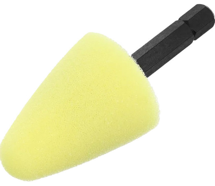 ZviZZer Thermo Cone Polishing Pad — Yellow, 30 × 40 mm