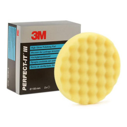 3M Perfect-It geltonas gofruotas poliravimo padas 150 mm, 2 vnt. (50488) — 3M50488