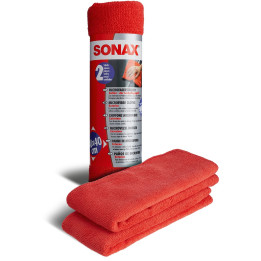 SONAX mikropluošto šluostės išorės paviršiams, 40 × 40 cm, 2 vnt. — SX04162410