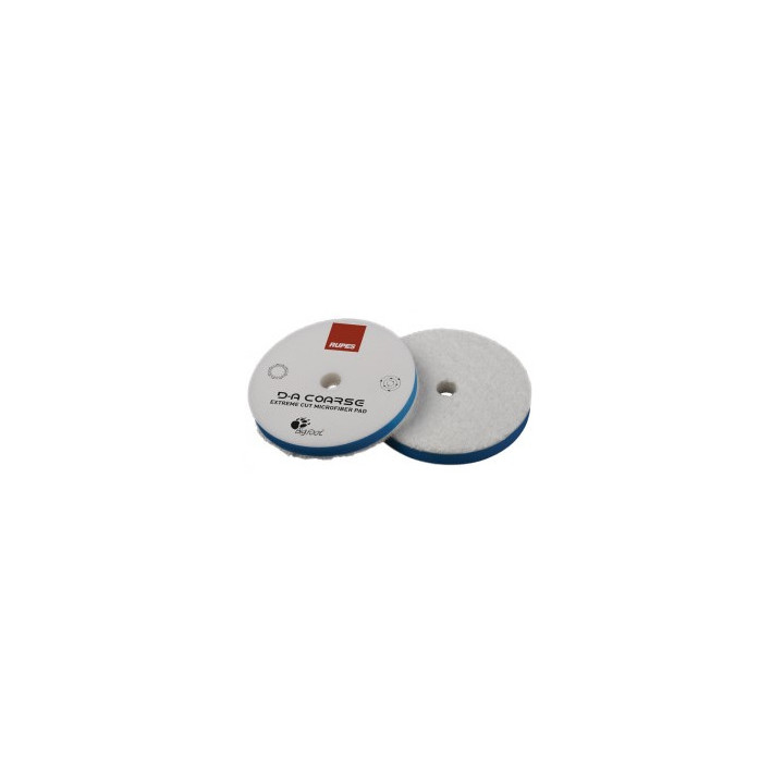 Blue RUPES D-A COARSE microfiber polishing pad, 85, 130, or 160 mm family