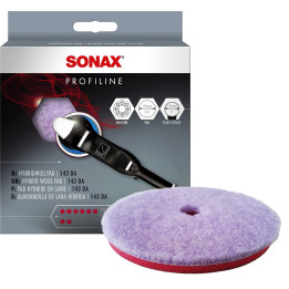 SONAX PROFILINE hibrīda vilnas pulēšanas ripa 143 mm, 125 mm pamatnei, 1 gab. — SX04938000