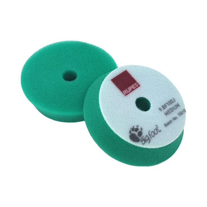 RUPES BigFoot zaļš vidējas pakāpes putu disks 80/100 mm — 9.BF100J