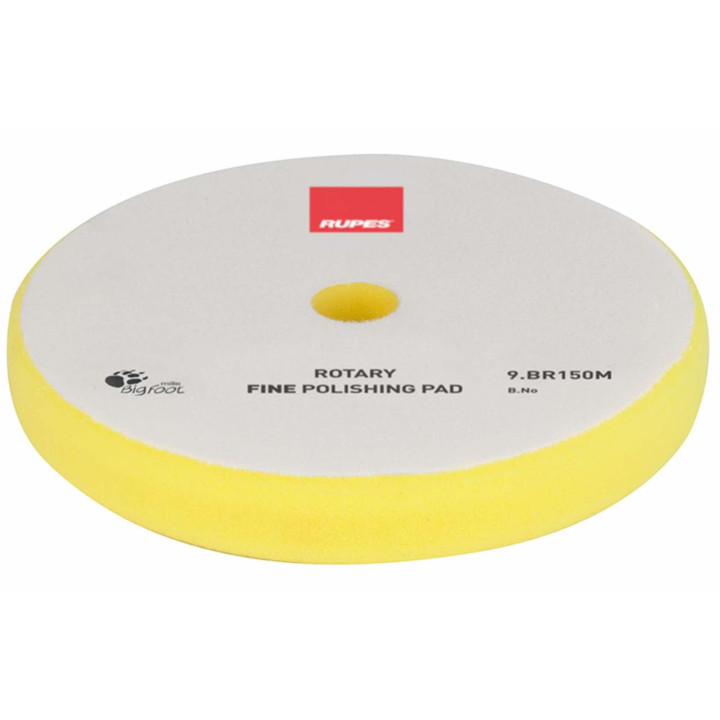 RUPES ROTARY FINE Yellow Rotary Foam Pads, Ø135 mm, 48 pcs — 9.BR150M/48