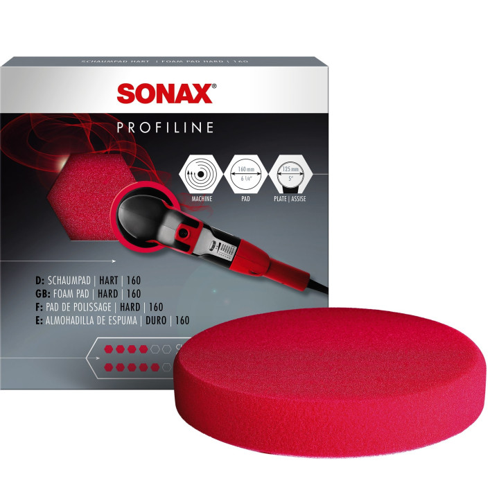 SONAX Foam Pad Hard, 160 mm — SX04931000