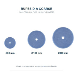 RUPES D-A COARSE: сравнение размеров; продаётся один выбранный круг