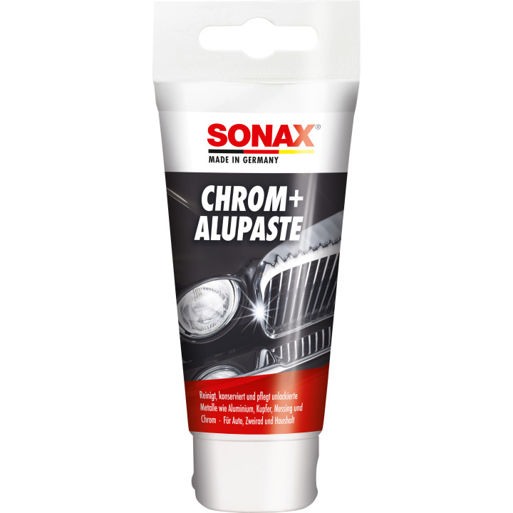 SONAX Chrome+Alu pasta chromui ir aliuminiui poliruoti, 75 ml — article 03080000