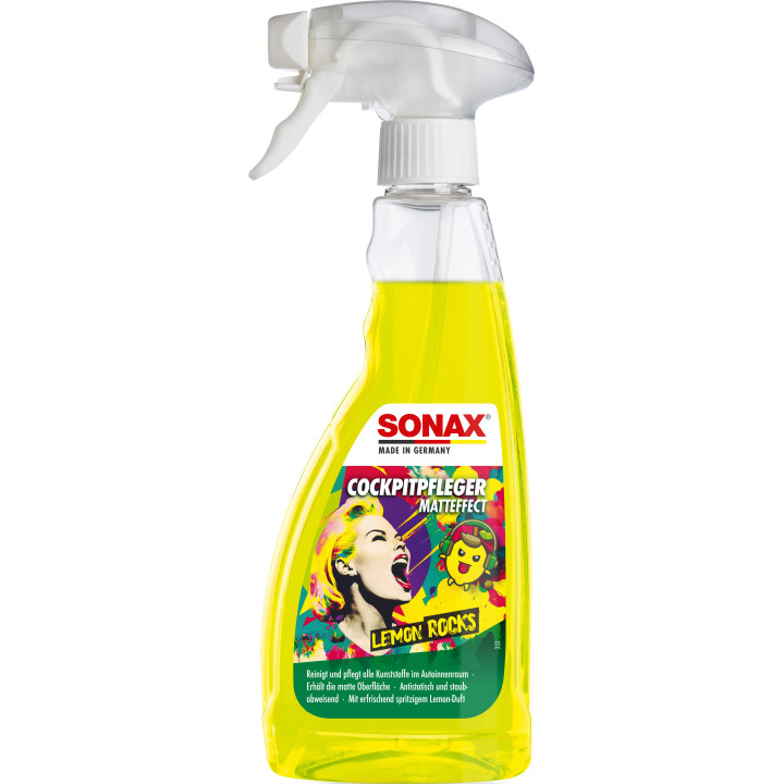 SONAX Lemon Rocks matinio efekto salono plastikų priežiūros priemonė, 500 ml — article 03432410