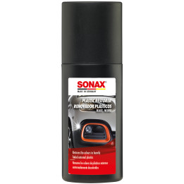 SONAX juodos išorės plastiko spalvos atnaujintojas, 100 ml — article 04091000
