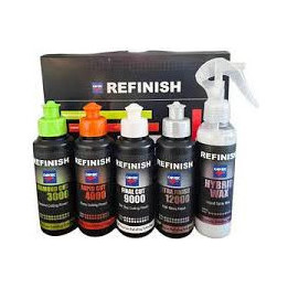 Cartec Refinish poleerimiskomplekt — 5-etapiline värvikorrektsiooni komplekt