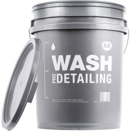 K2 Detailing Bucket WASH — mazgāšanas spainis, 20 l