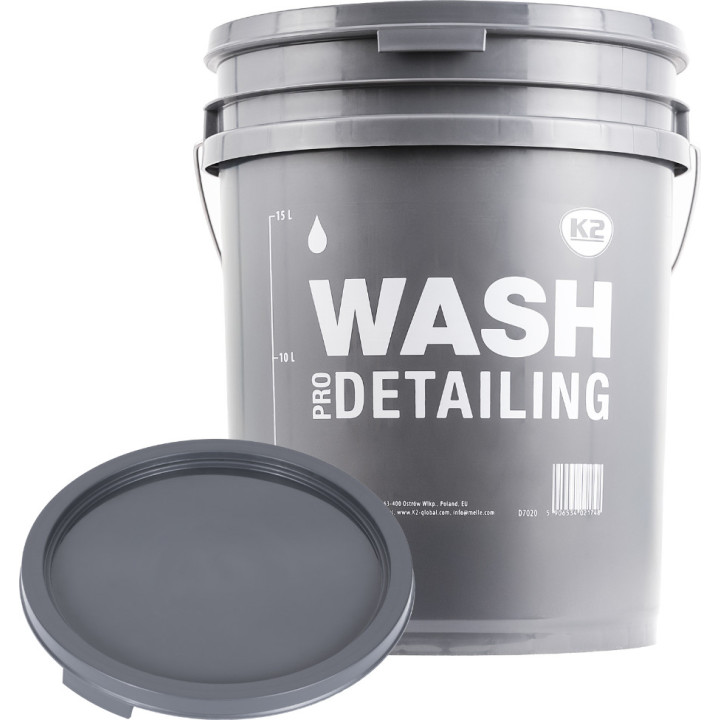 K2 Detailing Bucket WASH — ведро для мойки, 20 л