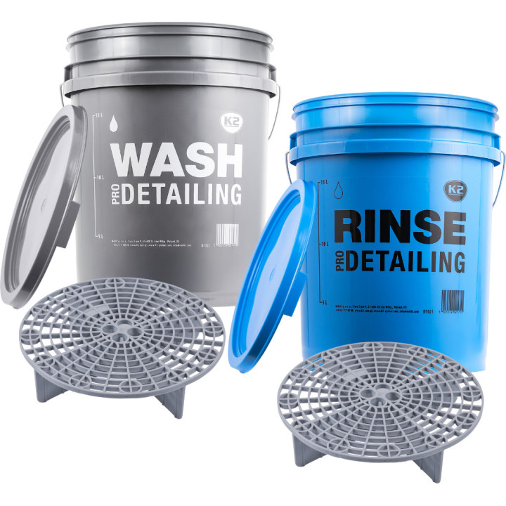 K2 Detailing Bucket WASH — ведро для мойки, 20 л