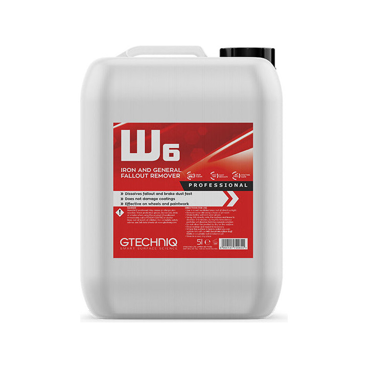 Gtechniq W6 Iron Removing Wheel & Paint Cleaner — 5 L talpa