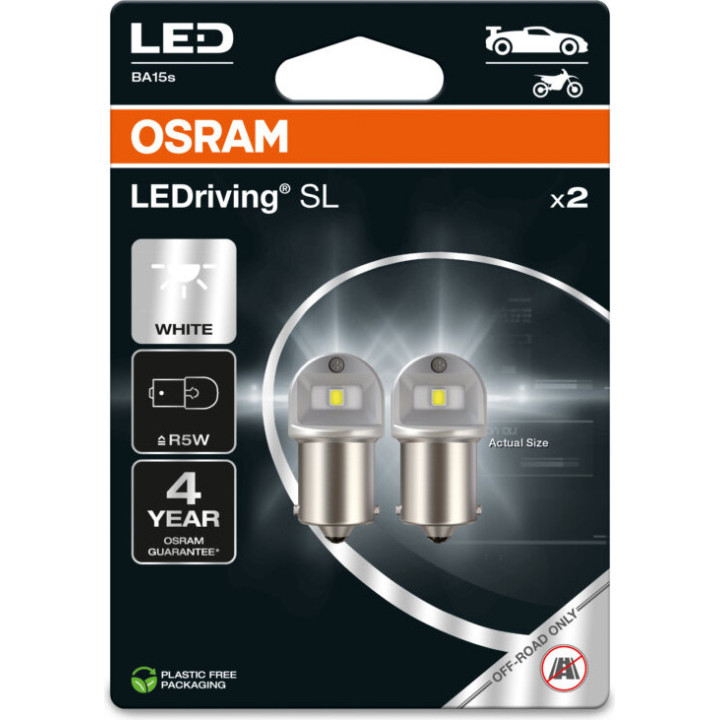 OSRAM LEDriving SL R5W — Bekelės automobilinė LED lemputė, 2 vnt.