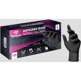 Tonyin Nitrile Gloves — nitriilkindad, suurus L, 100 tk