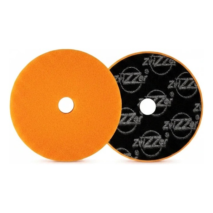 ZviZZer Thermo Allrounder orange — medium polishing pad, 125 / 150 mm