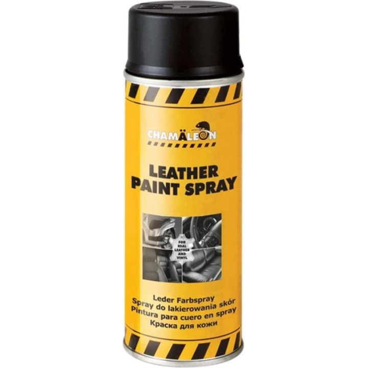 Chamaeleon Leather Paint — aerosoolvärv nahale ja vinüülile, must, 400 ml