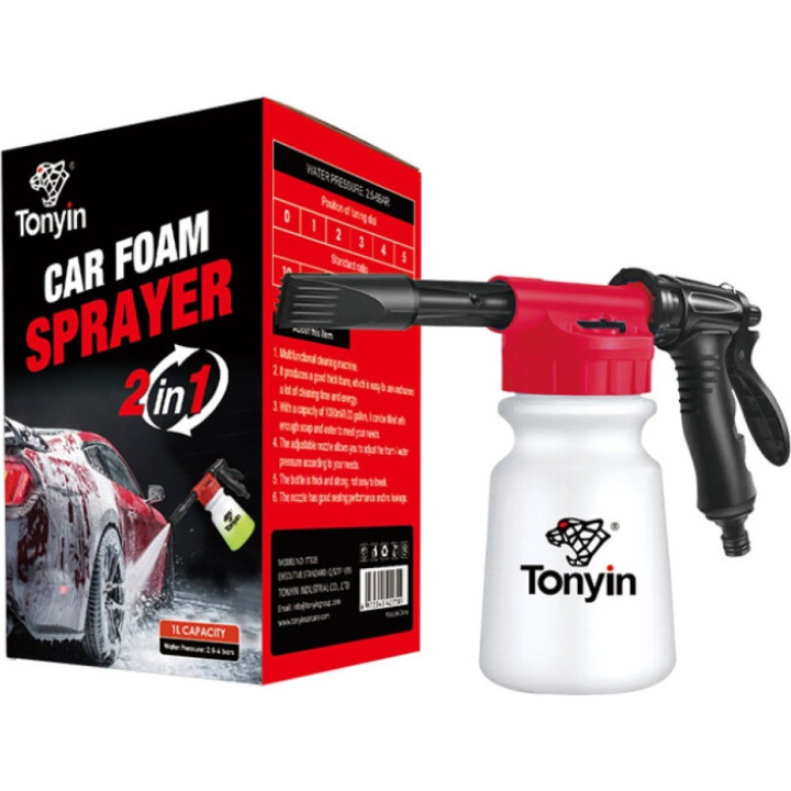 Tonyin TT02F — 2-ühes auto vahu- ja veepihusti