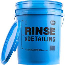 K2 Detailing Bucket RINSE — zilais skalošanas spainis, 20 l